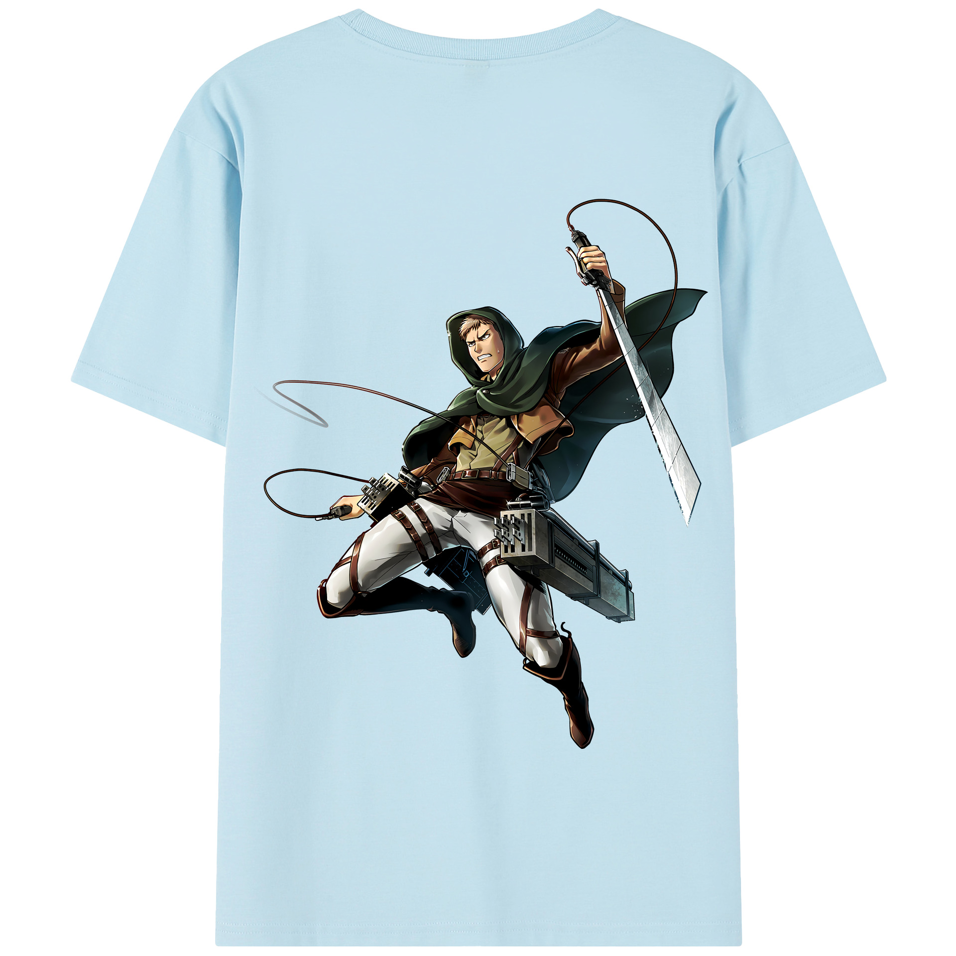 （画像用） 進撃の巨人 Attack on Titan 綿100％半袖Tシャツ（背面プリント）